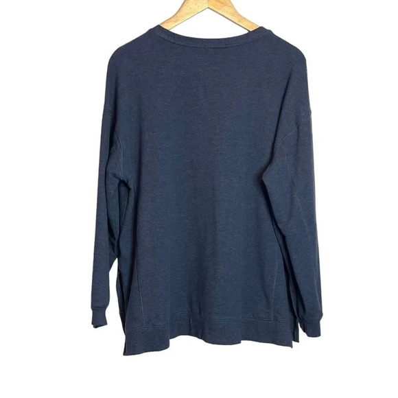 Wildfox | Sweatshirt Crewneck Social Long Sleeve Side Slits Soft Stretch - Picture 6 of 8